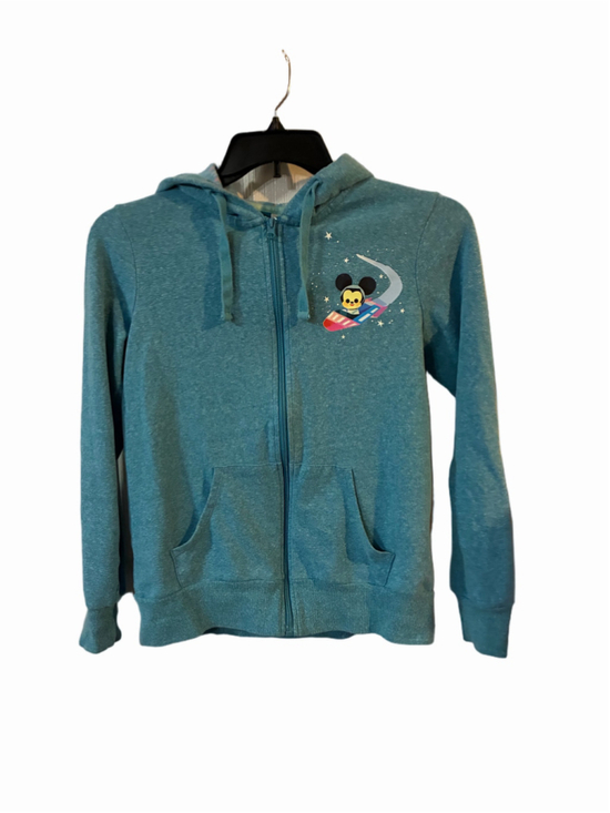 Disney Tops - Disney Exclusive Joey Ghou Design Zip-Up Hoodie Medium Blue Women’s Cut
